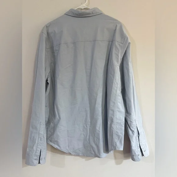 NWT DU/ER Men’s XL Performance Stretch Button Down Blue Long Sleeve Shirt Duer - Picture 5 of 10